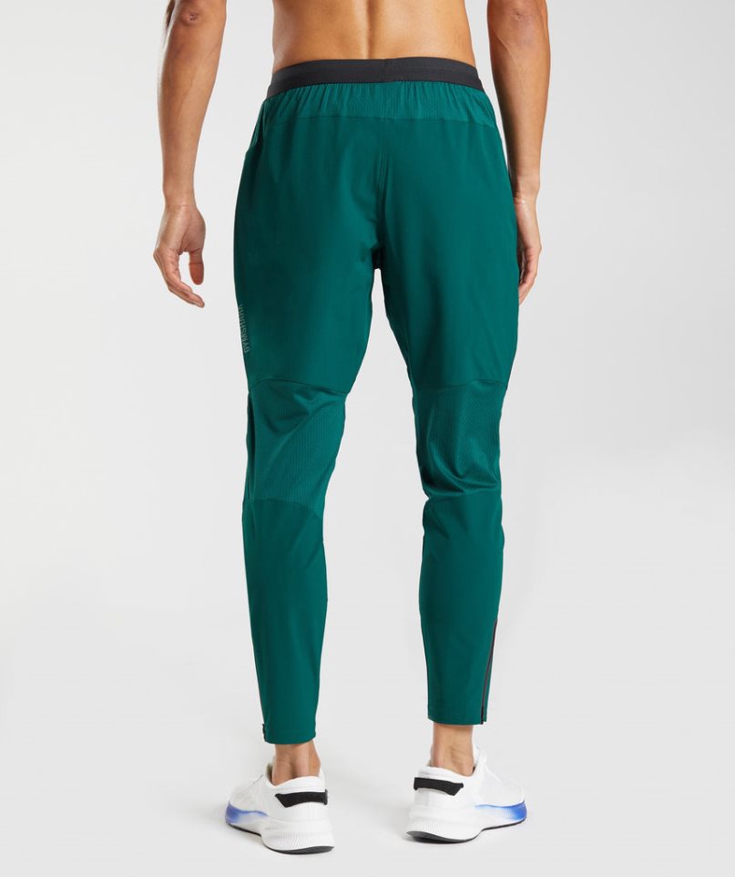 Men's Gymshark Hybrid Woven Jogger Green | CA 5ADN38